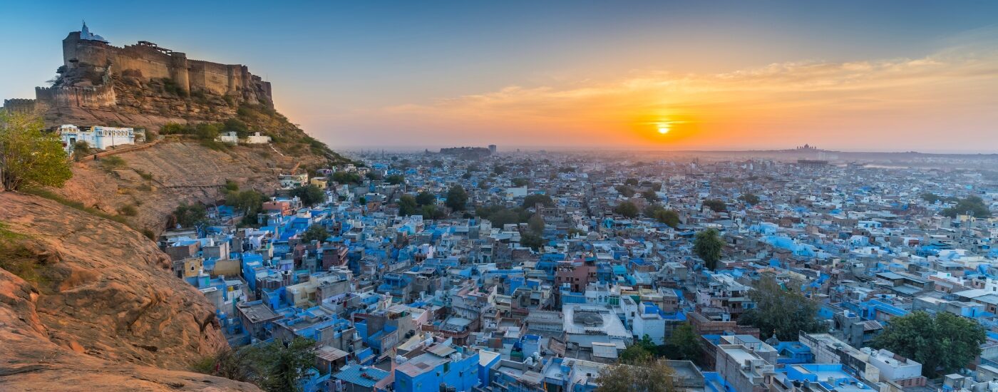 North India Tours - Jodhpur The,Blue,City,And,Mehrangarh,Fort,In,Jodhpur.,Rajasthan,,India