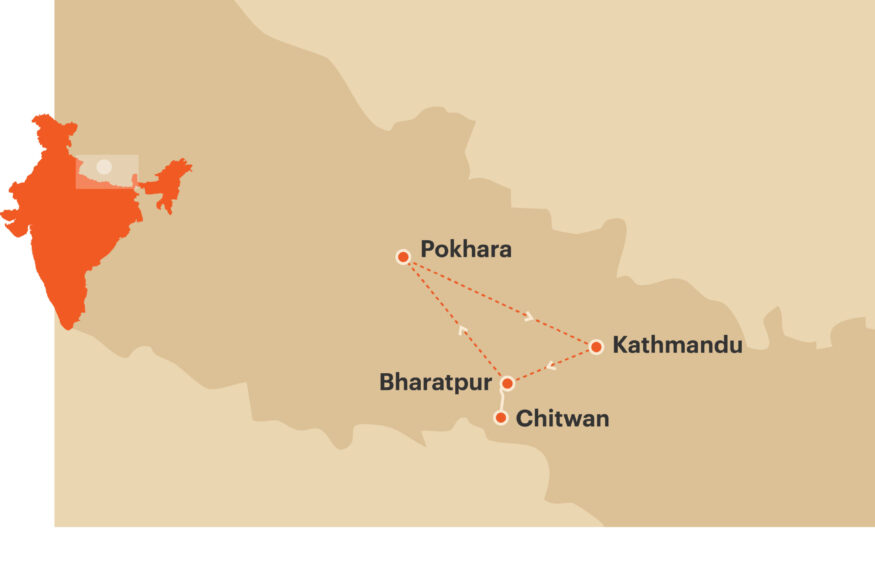 Nepal In Style Nepal Holiday Package Map