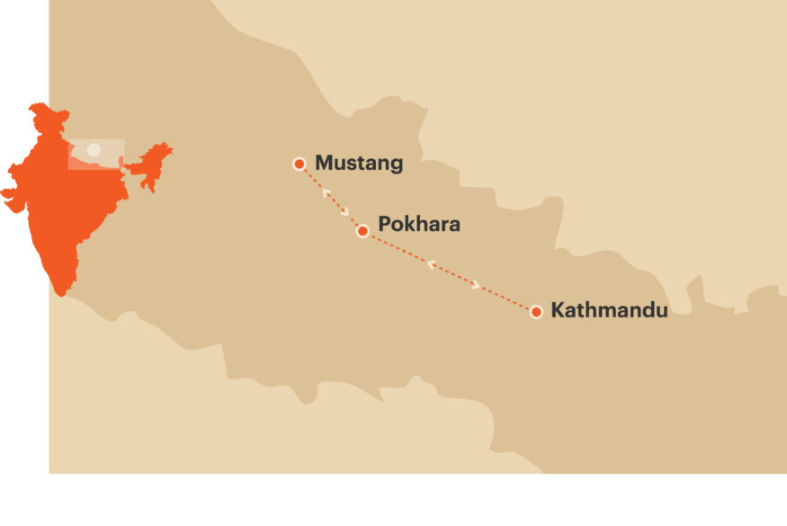 Nepal's Lost Kingdom - Nepal Tour map