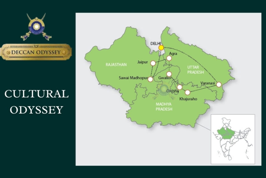 Deccan Odyssey Cultural Odyssey map