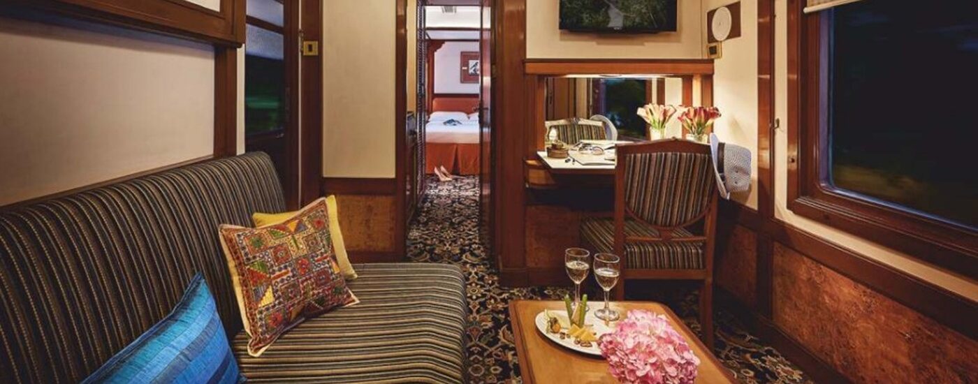 Golden Eagle Train with Deccan Odyssey Interior Banner